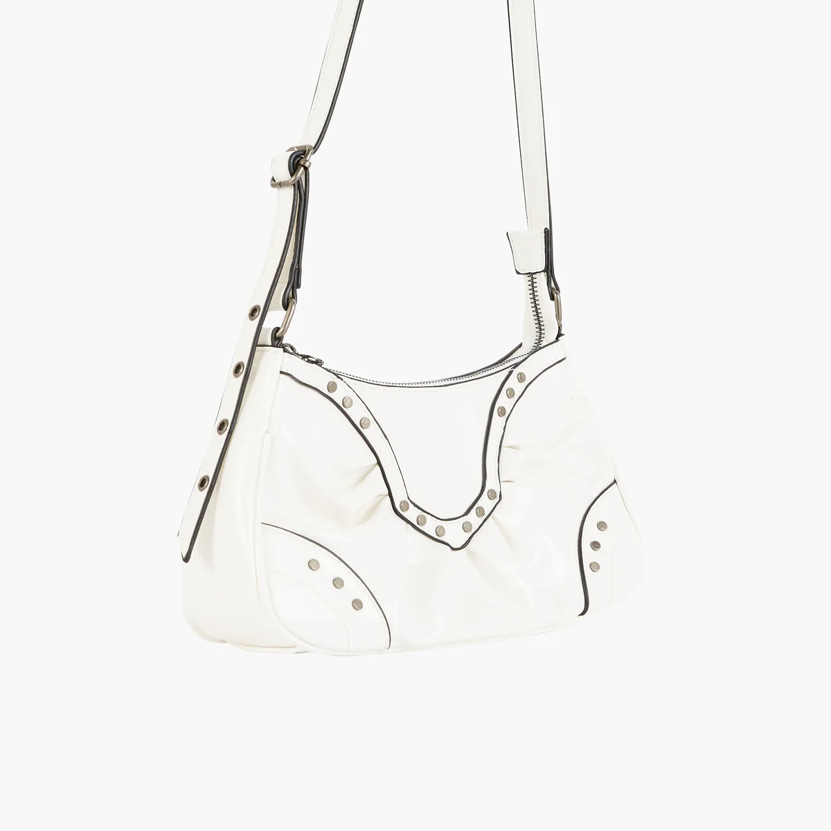 Sac clouté blanc - Image 4