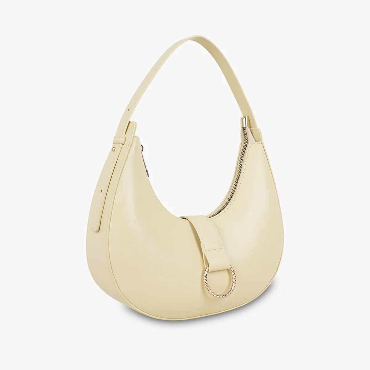 Sac porté épaule écru - Image 3