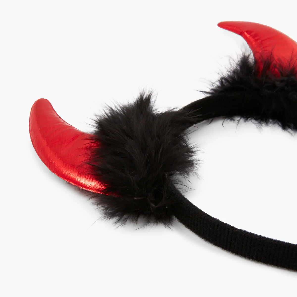 Serre-tĂȘte diable cornes rouges Halloween - Image 3