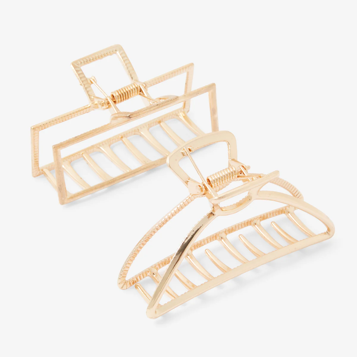 Set de 2 pinces à cheveux dorées - Image 2