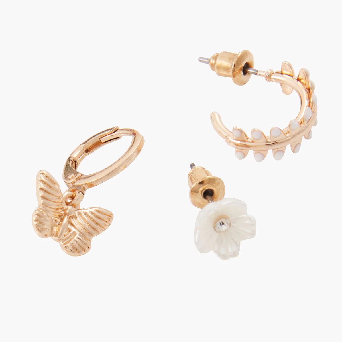 Set de 3 boucles d'oreilles déparaillées - Image 2