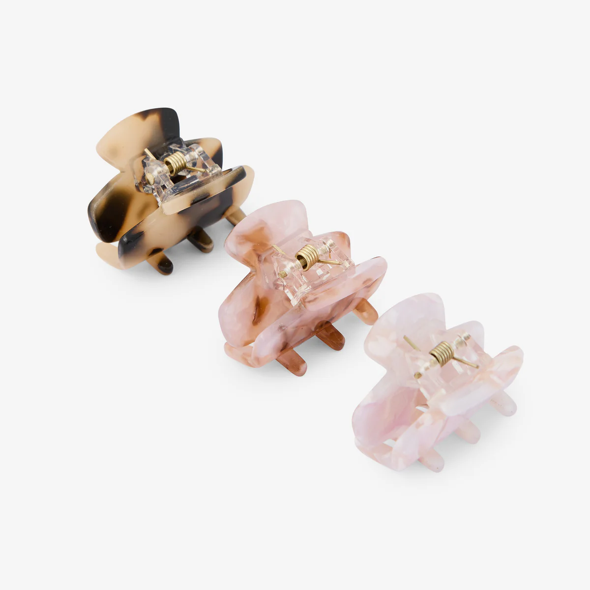 Set de 3 mini pinces crabes multicolore - Image 2