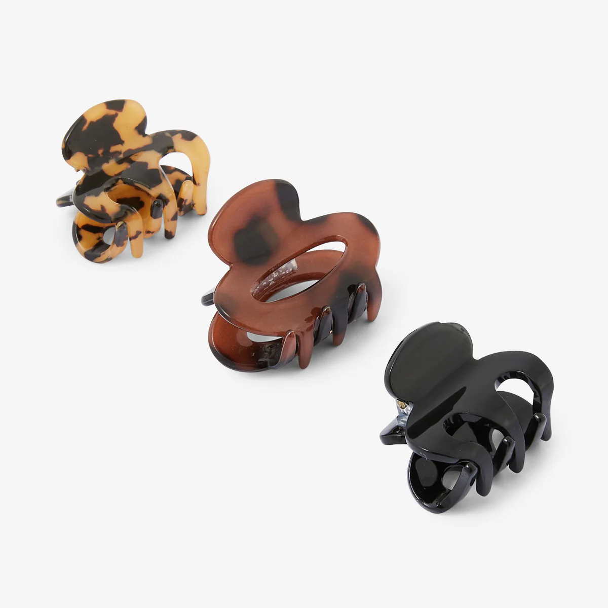 Set de 3 petites pinces à cheveux écaille - Image 2