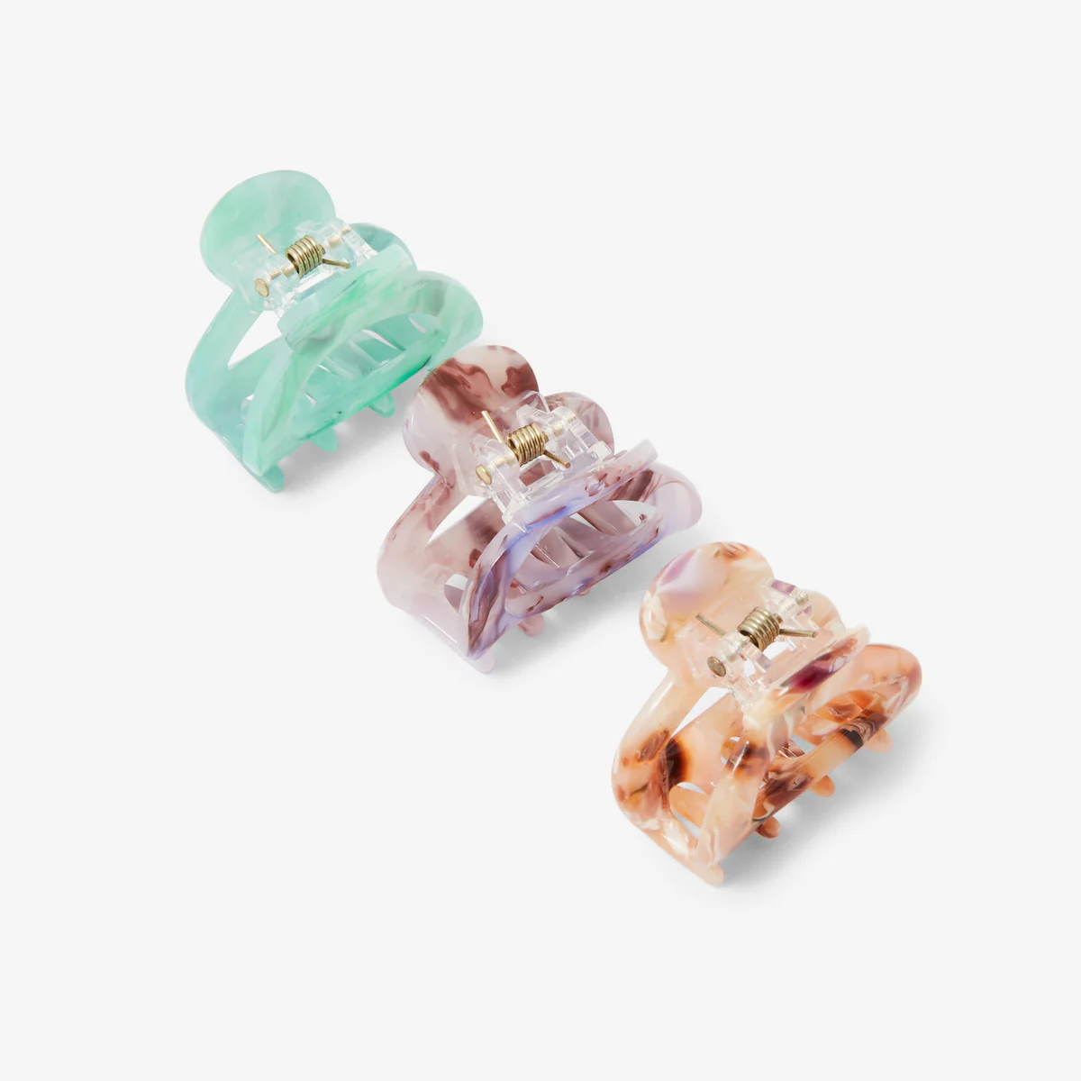 Set de 3 petites pinces crabes en résine - Image 2