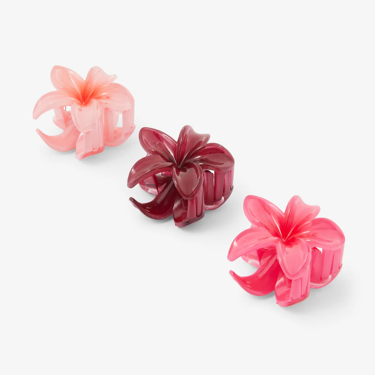 Set de 3 pinces fleurs tropicales - Image 2