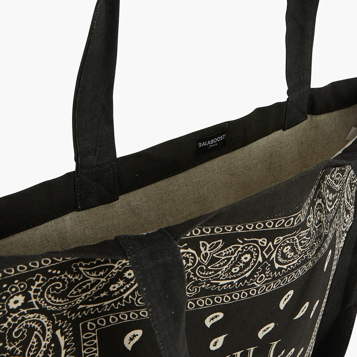 Tote bag bandana noir - Image 4
